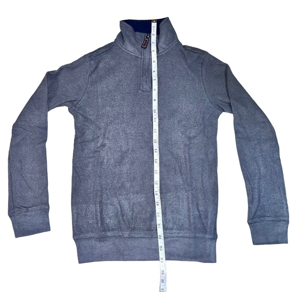 BOYS ULTRA SOFT RIBBED QUARTER ZIP SWEATER | TailorByrd - Picture 2 of 9